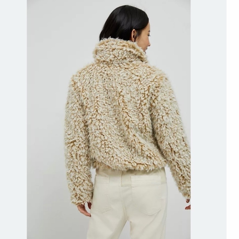 Anthropologie Brenna Faux Fur Jacket size L - Picture 3 of 10